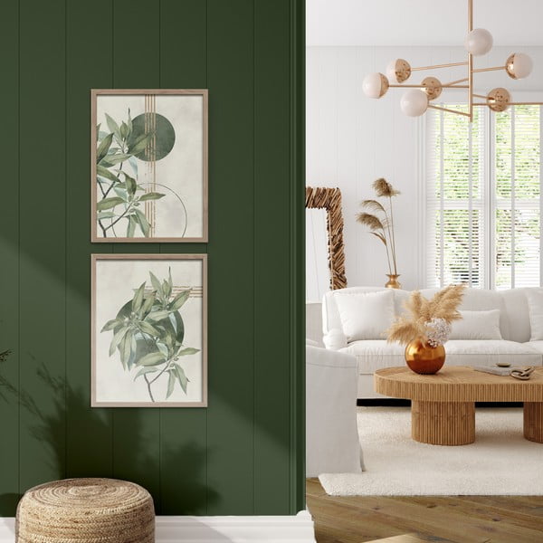 Obrazy v súprave 2 ks 30x40 cm Green – Styler-image-1