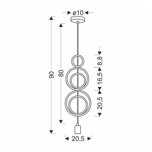 Bielo-ružové detské svietidlo s kovovým tienidlom Single - Candellux Lighting-image-2