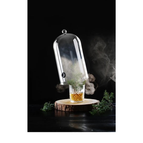 Sklenený koktejlový poklop s prieduchom Hendi-image-1