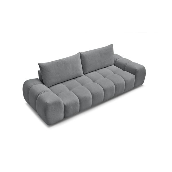 Tmavosivá ženilková rozkladacia/s úložným priestorom pohovka 278 cm Everest – Bobochic Paris-image-4