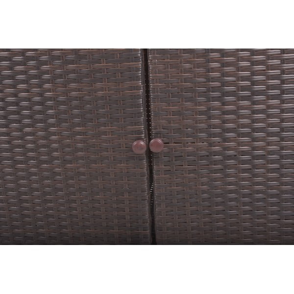 Záhradný odkladací stolík z umelého ratanu 90x50 cm Padua – Garden Pleasure-image-4