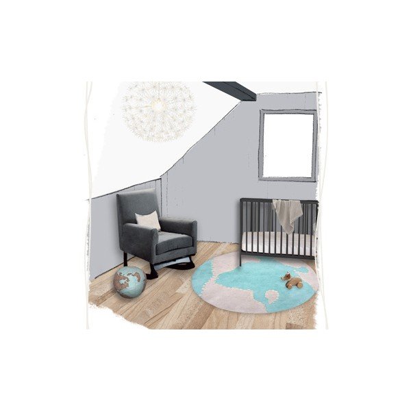 Detský koberec Mondito, Ø 110 cm-image-1