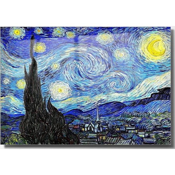 Sklenený obraz 70x50 cm Vincent van Gogh - Wallity