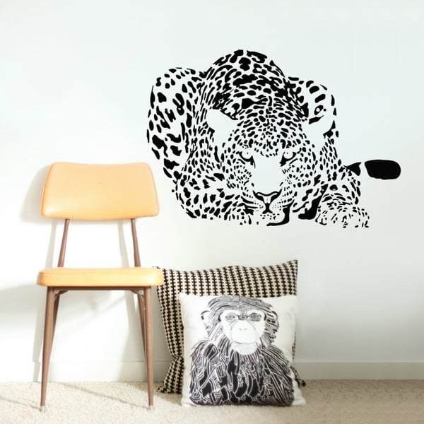 Dekoratívna samolepka na stenu Leopard
