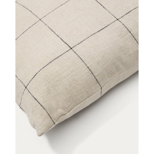 Obliečka na vankúš s prímesou ľanu 45x45 cm Ayame – Kave Home-image-2