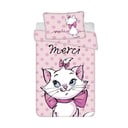 Ružové bavlnené detské obliečky do postieľky 100x135 cm Marie Cat "Merci" – Jerry Fabrics