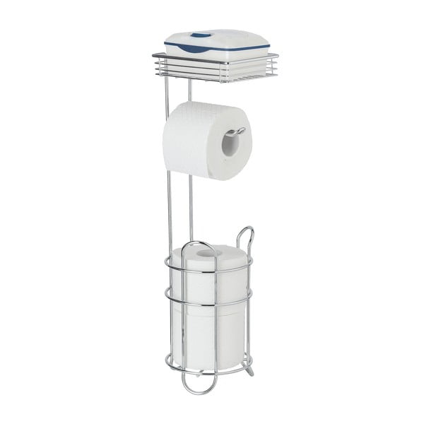 Stojan na toaletný papier z pochrómovanej ocele v striebornej farbe – Wenko