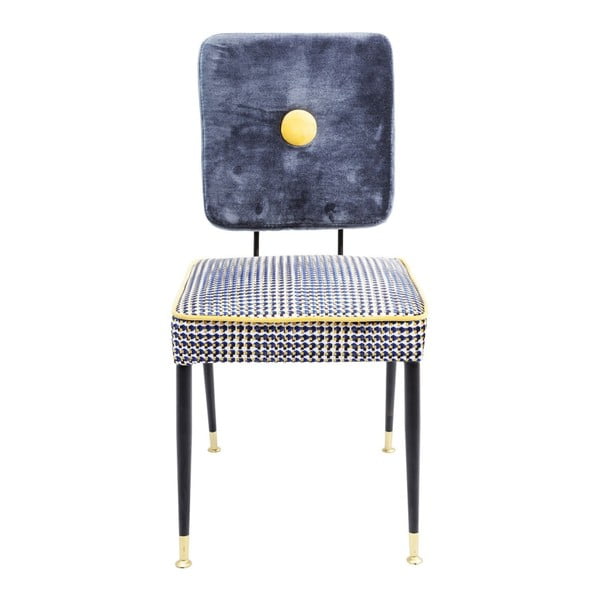 Modro-žltá stolička Kare Design Factory