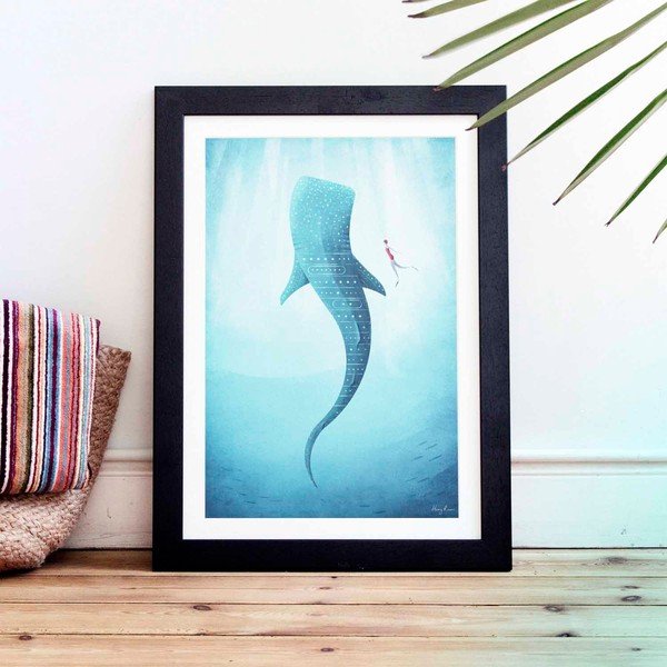 Plagát Travelposter Whale Shark, A3-image-1