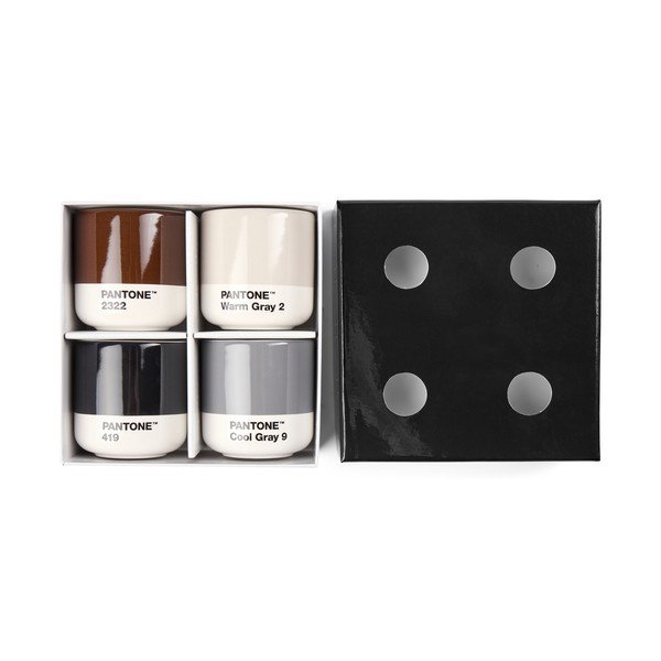 Porcelánové šálky v súprave 4 ks na espresso 100 ml Macchiato – Pantone-image-1