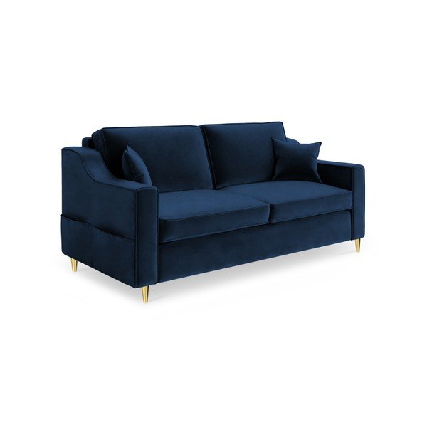 Tmavomodrá dvojmiestna pohovka Mazzini Sofas Marigold
