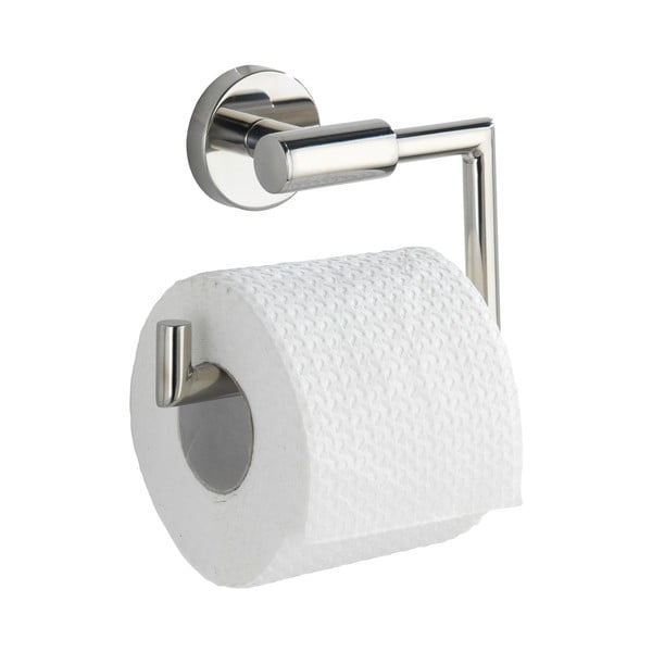 Nástenný držiak na toaletný papier z nehrdzavejúcej ocele v lesklej striebornej farbe Bosio – Wenko-image-2