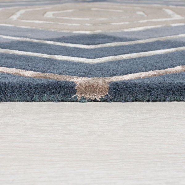 Modrý vlnený koberec Flair Rugs Harlow, 160 x 230 cm-image-3