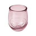 Ružový pohár z recyklovaného skla Ego Dekor Water, 0,4 l