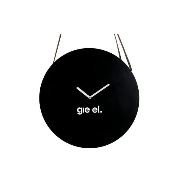 Nástenné hodiny Clock 40 cm, čierne
