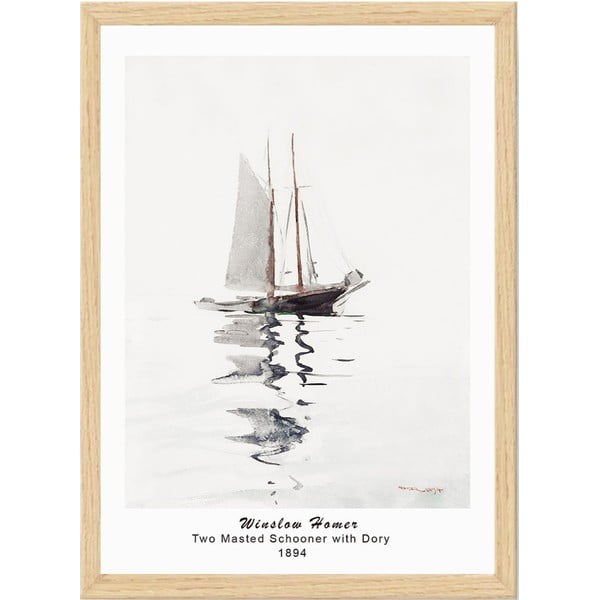 Plagát v ráme 35x45 cm Winslow Homer – Wallity