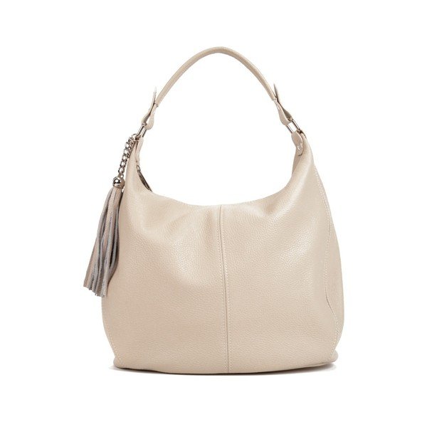 Béžová kožená kabelka Sofia Cardoni Bruhna