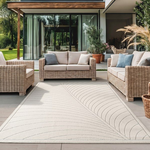 Krémovobiely vnútorný a vonkajší koberec 80x150 cm Nova 1204 – Ayyildiz Carpets-image-1