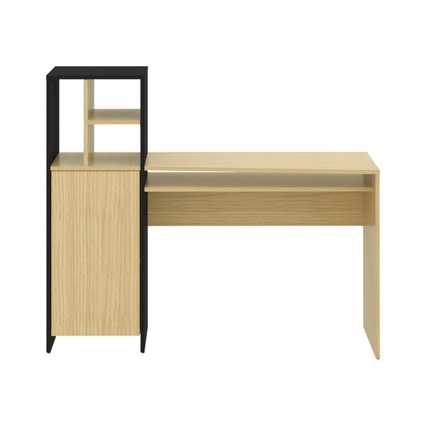 Pracovný stôl s doskou v dubovom dekore 130x50 cm Mitch - TemaHome