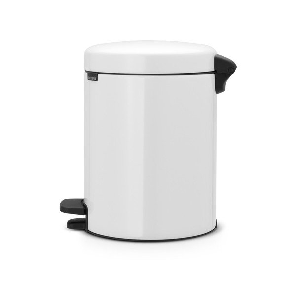Biely pedálový odpadkový kôš Brabantia Newicon, 5 l-image-1