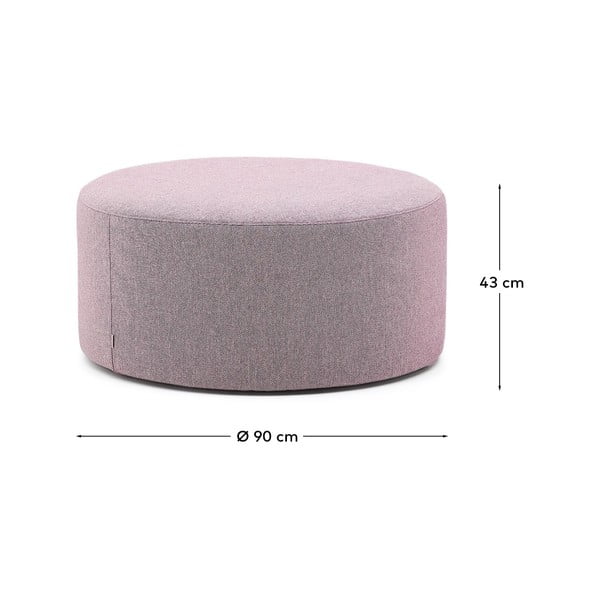 Fialový taburet Kaeli – Kave Home-image-4