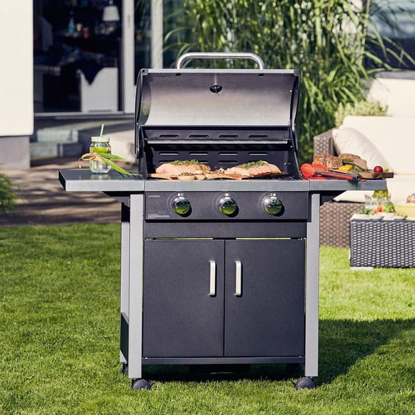 Čierny plynový vonkajší gril ENDERS Chicago 3-image-1