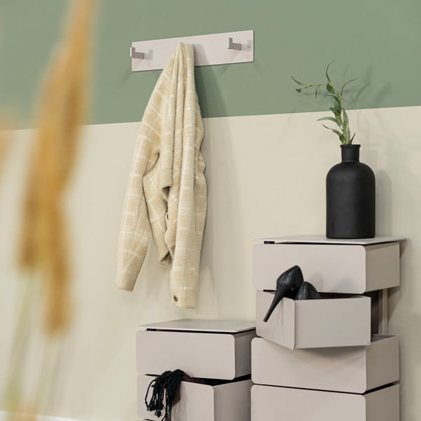 Taupe kovový nástenný vešiak 50 cm Leatherman – Spinder Design-image-1