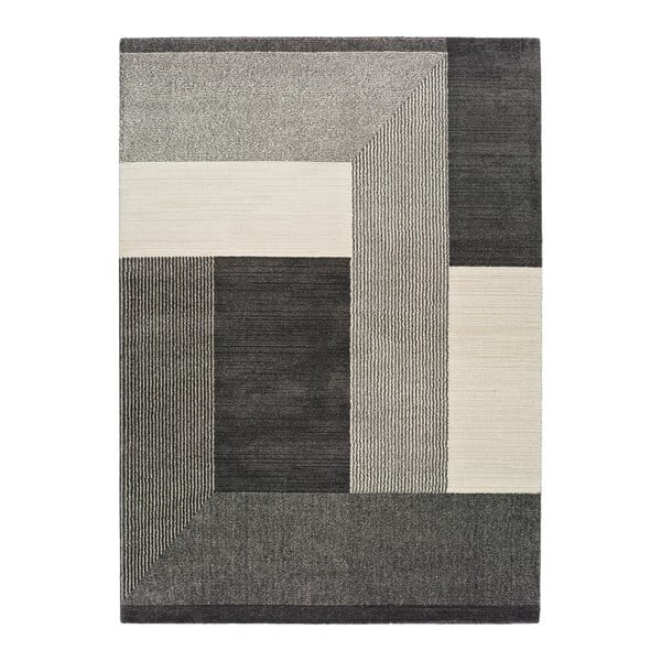 Sivý koberec Universal Tanum Blocks, 120 × 170 cm