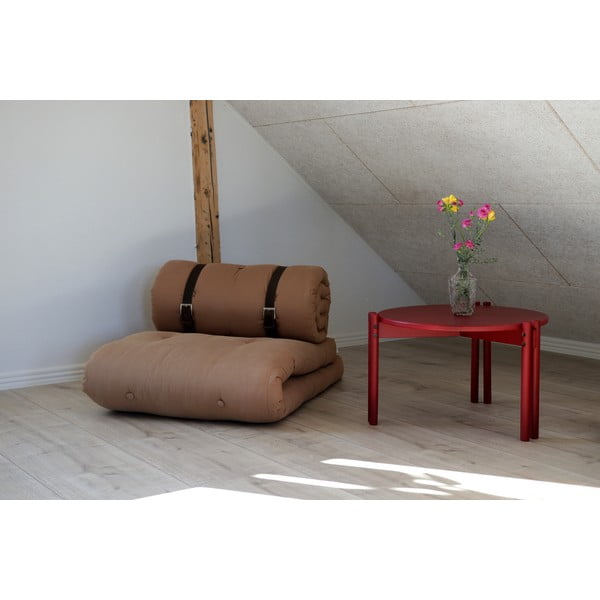 Rozkladacie kreslo s hnedým poťahom Karup Design Buckle Up Mocca-image-1