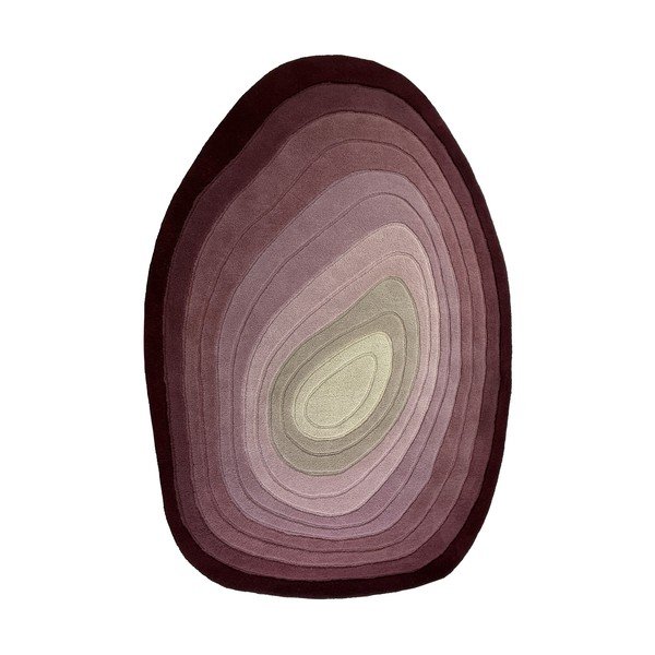 Fialový ručne tkaný vlnený koberec 200x290 cm Puddle Ombre  – Flair Rugs