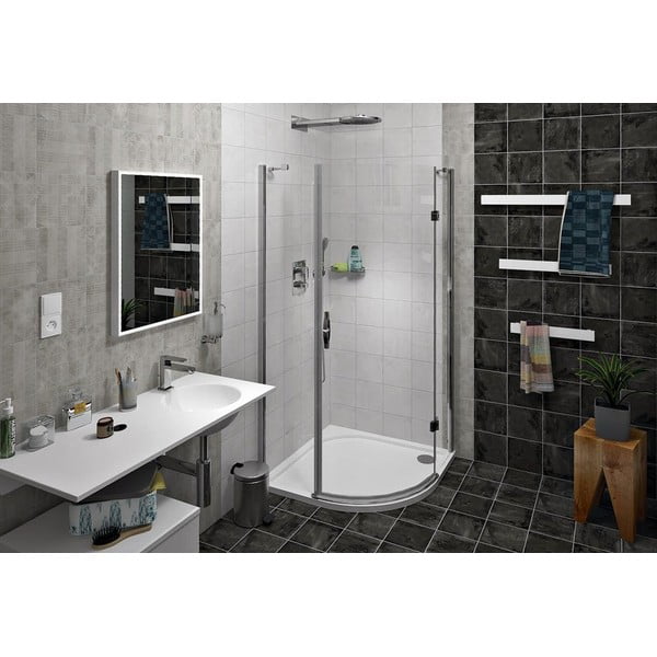 Biely nástenný držiak na uteráky Patron – Sapho-image-2