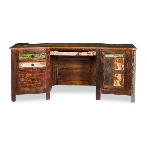 Písací stôl z recyklovaného dreva Woodking Colour