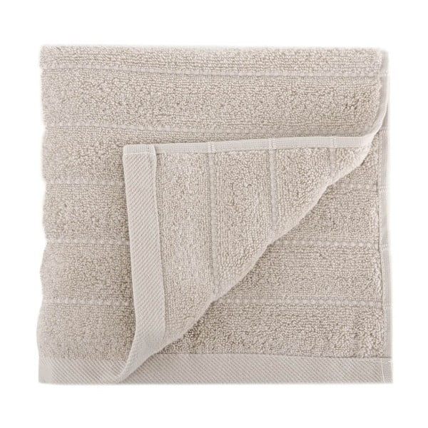 Béžový uterák z česanej bavlny Pierre, 50 × 90 cm