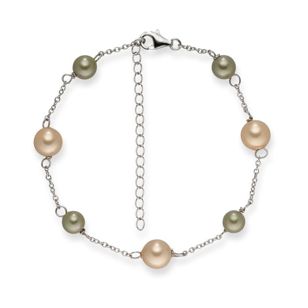 Perlový náramok Pearls Of London Elegance, 19 cm