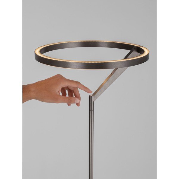 Hliníková LED stojacia lampa so stmievačom v striebornej farbe (výška  168 cm) Tilia – Nova Luce-image-2