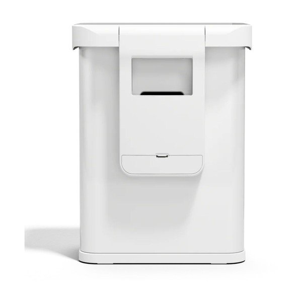 Matne biely bezdotykový oceľový odpadkový kôš 58 l Sensor – simplehuman-image-3