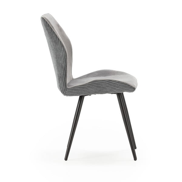 Svetlosivé menčestrové jedálenské stoličky v súprave 2 ks Adaya – Marckeric-image-3