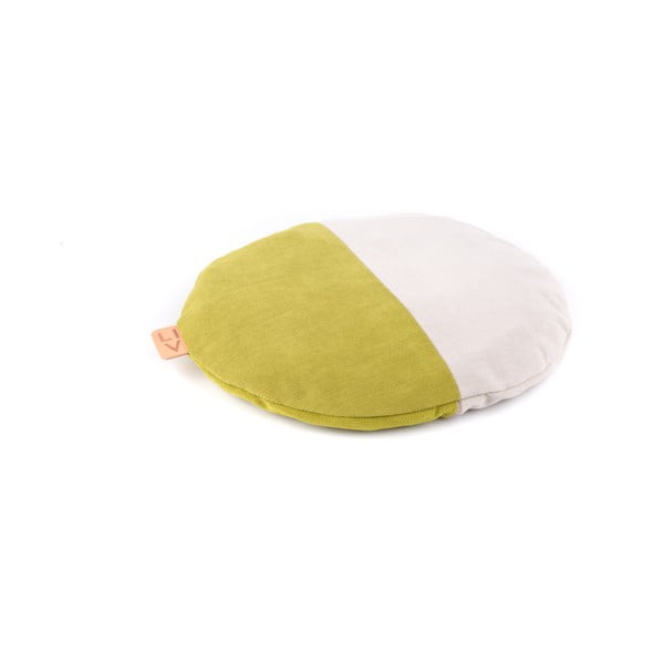 Zeleno-krémový vankúš Linda Vrňáková Lentils-image-3