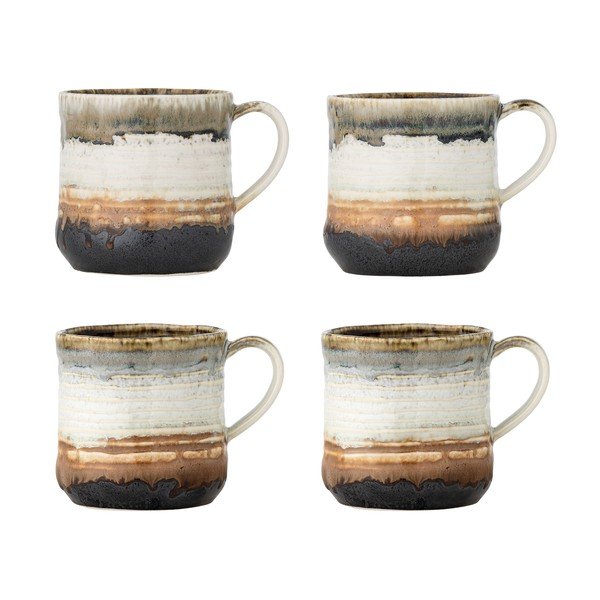 Hrnčeky v súprave 4 ks z kameniny 380 ml Deana – Bloomingville