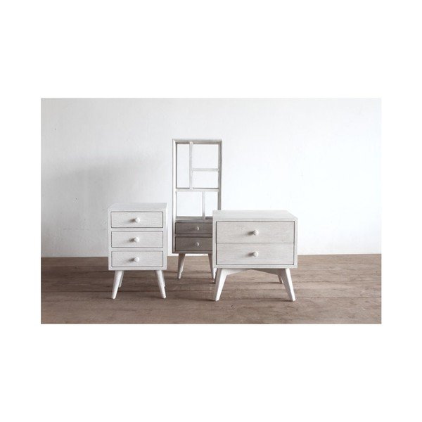 Nočný stolík Rustic White-image-1