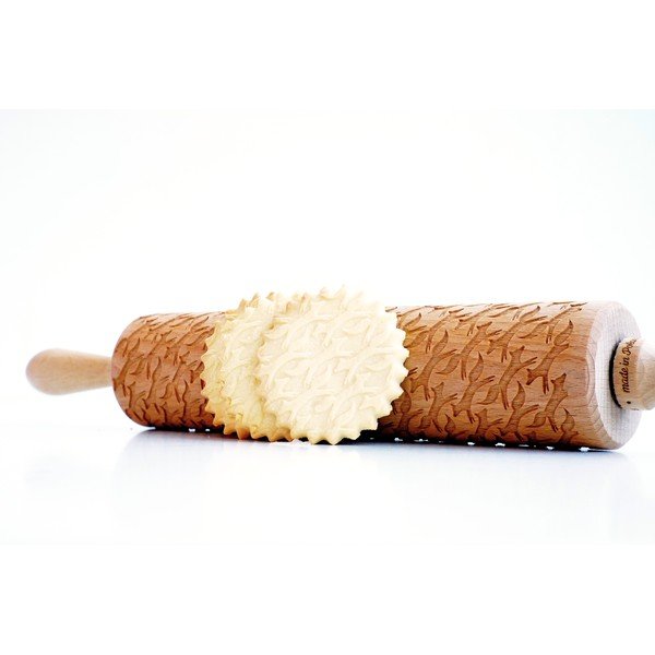 Drevený embosovaný valček na cesto Valek Foxes-image-3