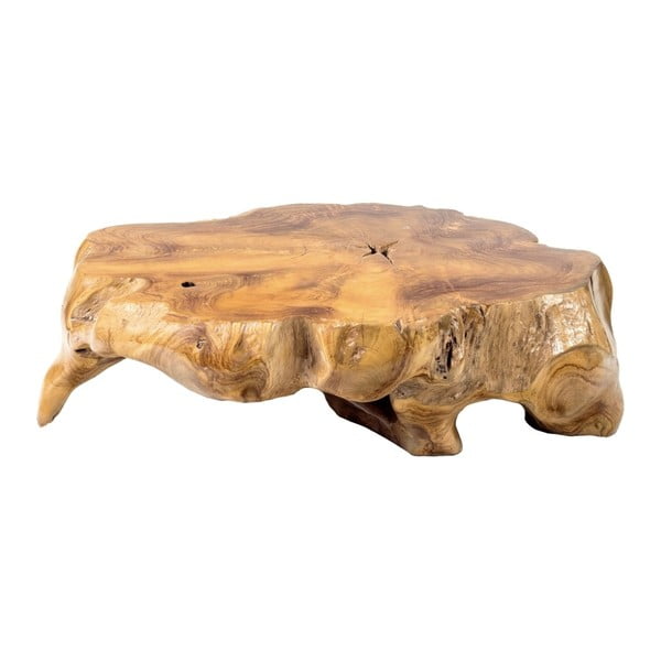 Záhradný konferenčný stolík z teakového dreva Massive Home Limb, ⌀ 60 cm