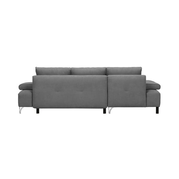 Svetlosivá rohová rozkladacia pohovka Windsor & Co Sofas Virgo, pravý roh-image-2
