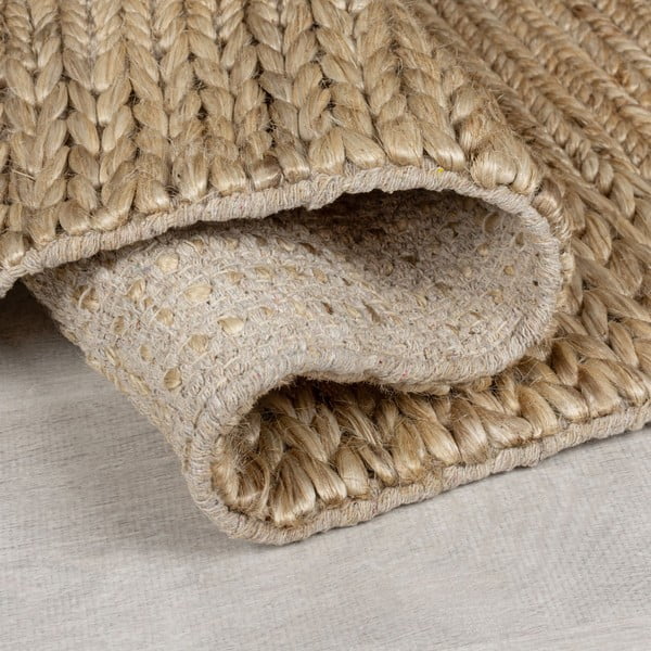 Ručne tkaný kenafový koberec v prírodnej farbe 120x170 cm Drew Border – Flair Rugs-image-2