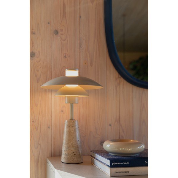 Béžová LED stmievateľná stolová lampa (výška 37 cm) Cole – Zuiver-image-1