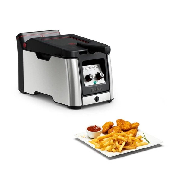 Fritéza v čierno-matne striebornej farbe Clear Duo FR600D10 – Tefal-image-2