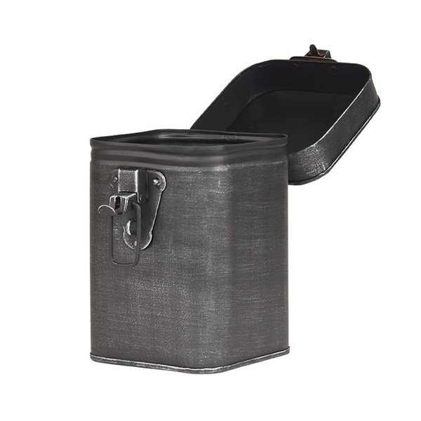 Čierna kovová úložná dóza LABEL51, výška 17 cm-image-4