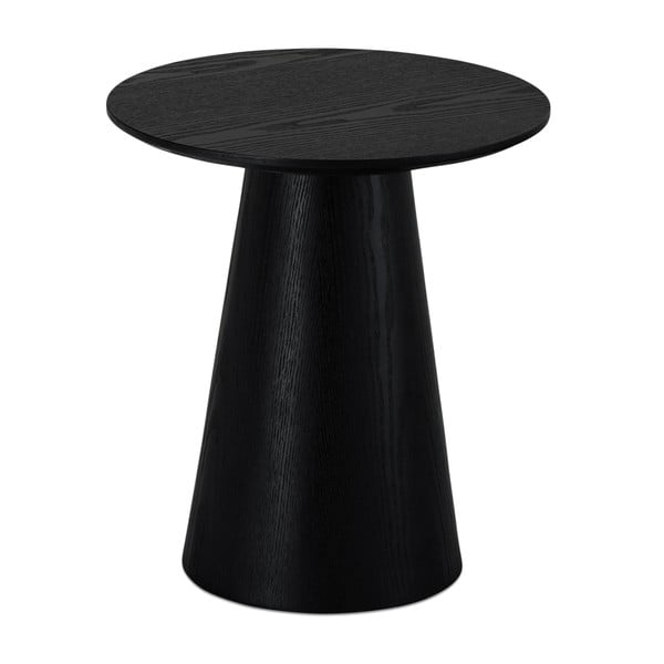 Čierny konferenčný stolík v dekore duba ø 45 cm Tango – Furnhouse