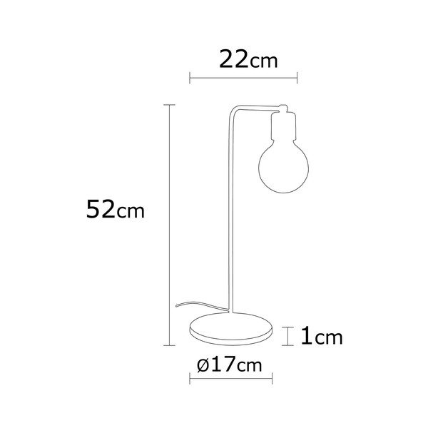 Stolová lampa v čiernej a bronzovej farbe (výška 52 cm) Harput – Opviq lights-image-3