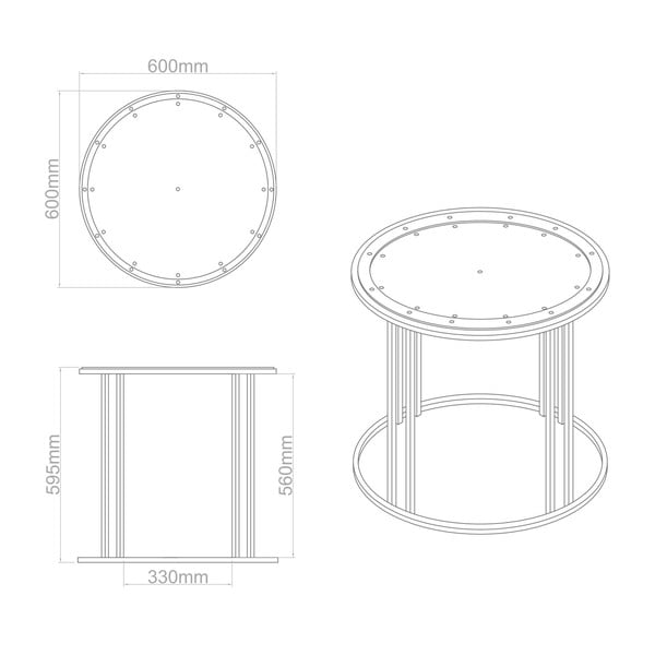 Odkladací stolík Clock Face-image-2